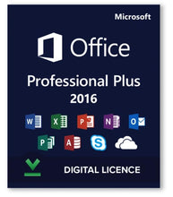 Load image into Gallery viewer, Microsoft Office 2016 Professional Plus Product Key for online activation,Lifetime and No Subscribe,NO KMS,NO Activator,NO pre activation, legal and 100 % genuine Software
